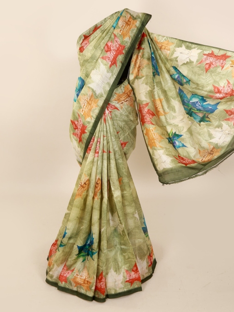 

Pothys Green Woven Design Murshidabad silk Saree