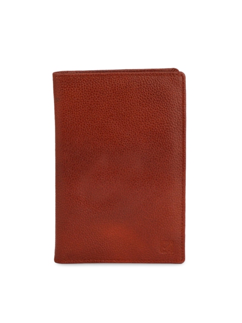 

Style SHOES Unisex Maroon Textured Passport Holder