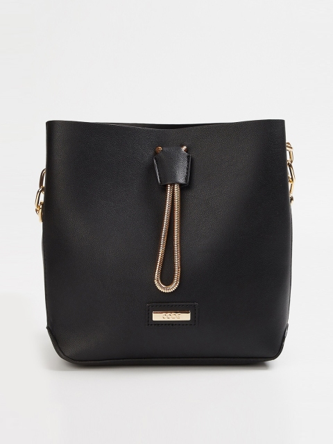 

CODE by Lifestyle Black Solid Sling Bag