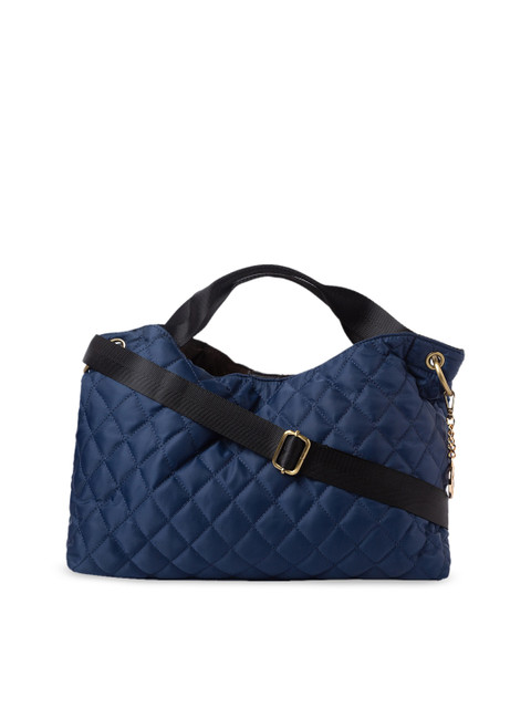 

Sole To Soul Navy Blue Solid Handheld Bag