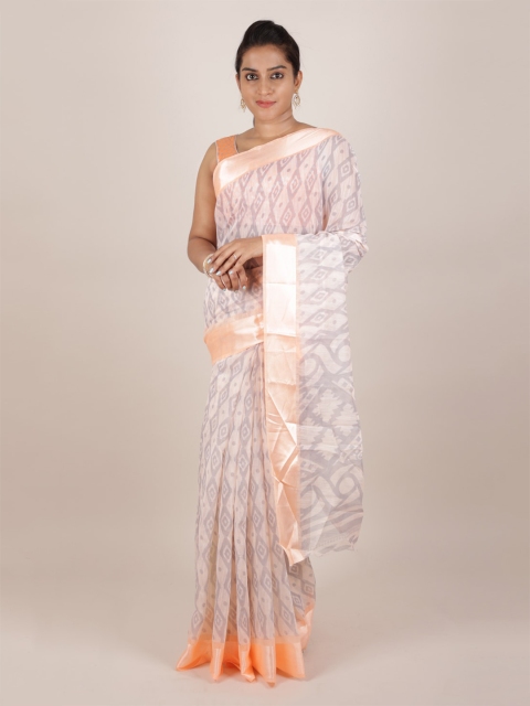 

Pothys Grey Woven Design Jute Silk Saree