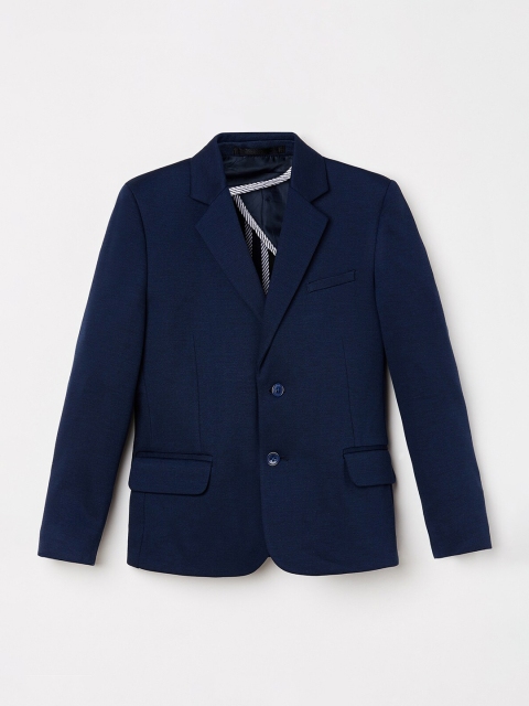 

Fame Forever by Lifestyle Boys Blue Solid Single-Breasted Formal Blazer