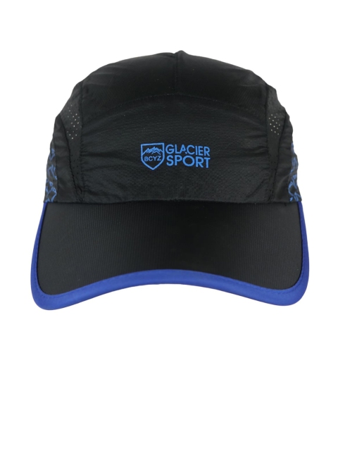 

iSWEVEN Unisex Black & Blue Printed Snapback Cap