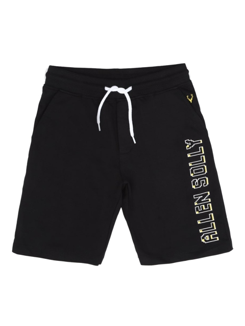 

Allen Solly Junior Boys Black Printed Regular Fit Shorts