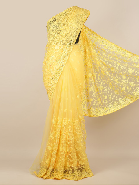 

Pothys Yellow Woven Design Saree