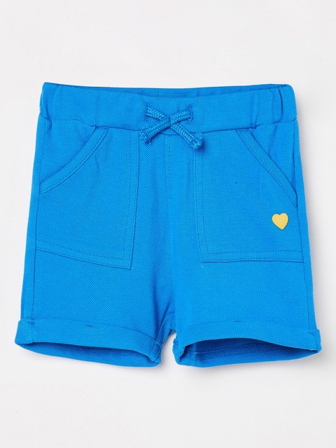 

Juniors by Lifestyle Girls Blue Solid Regular Fit Regular Shorts
