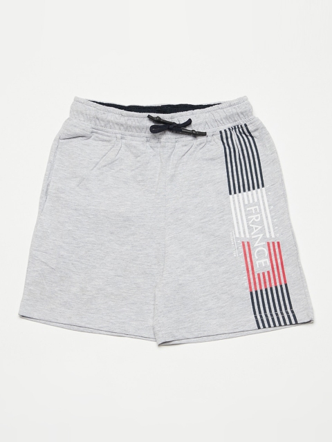 

Octave Boys Grey Striped Regular Fit Regular Shorts