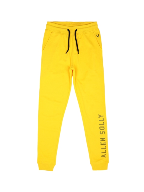 

Allen Solly Junior Boys Yellow Regular Fit Printed Joggers