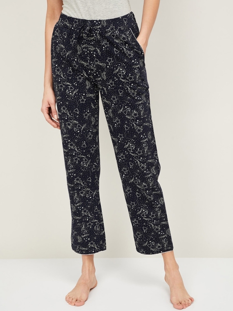 

Ginger by Lifestyle Women Navy Blue Printed Pyjamas