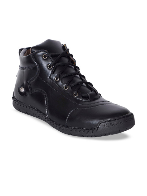 

AVAENS Men Black Solid Flat Boots