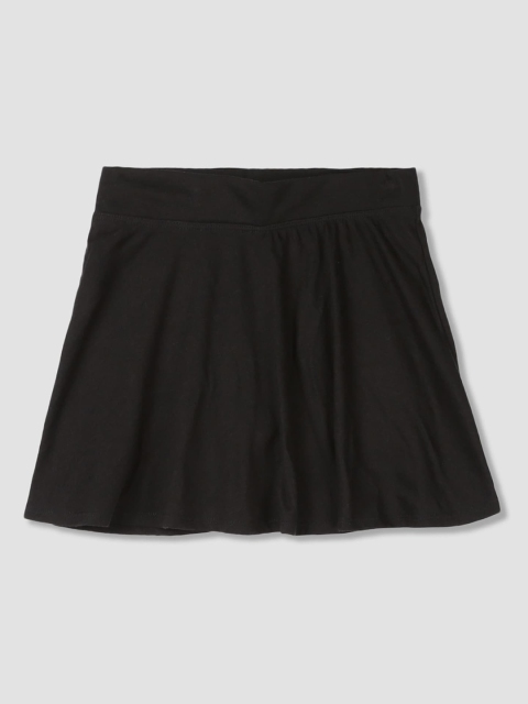 

The Childrens Place Girls Black Solid A-Line Skirt