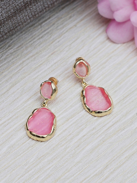 

Crunchy Fashion Pink Contemporary Drop Earrings