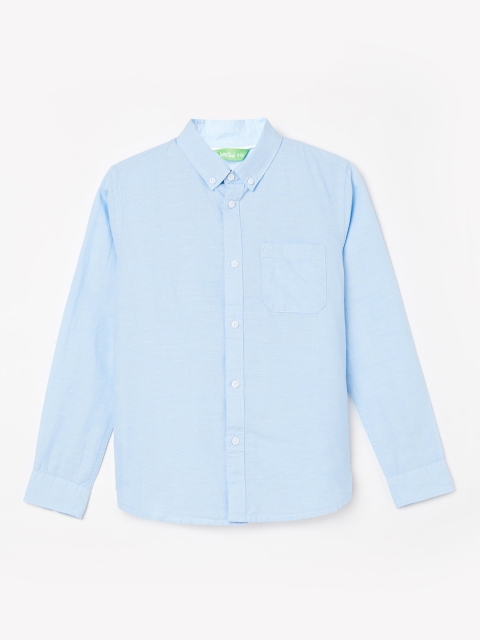

Bossini Boys Blue Regular Fit Solid Casual Shirt