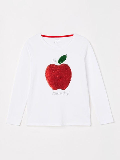 

Fame Forever by Lifestyle Girls White Mermaid Sequin Top