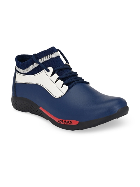 

Sir Corbett Men Blue Colourblocked Leather Sneakers