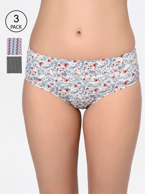 

Bodycare Women Pack Of 3 Assorted Hipster Briefs PB04-3pcs