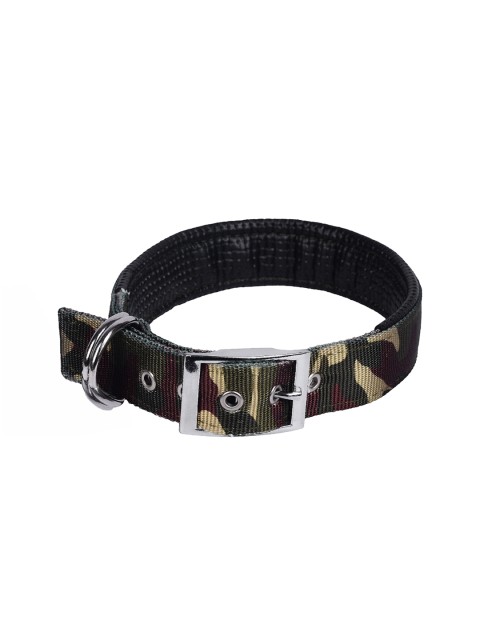 

PETS EMPIRE Green & Beige Printed Padded Dog Collar
