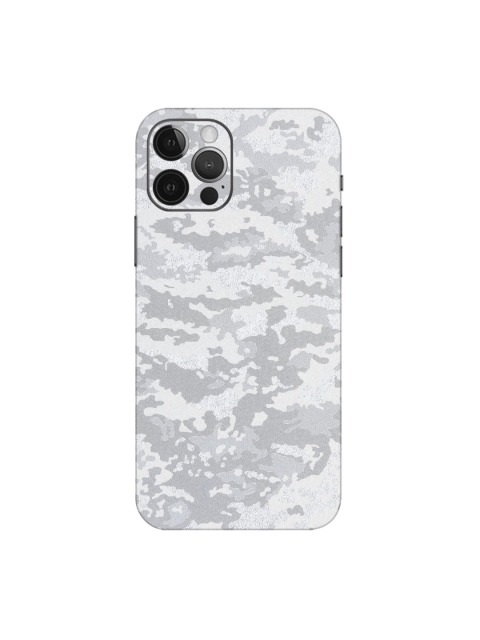 

Trendy Skins White & Grey Shadow Silver Pattern iPhone 12 Pro Max Back Case