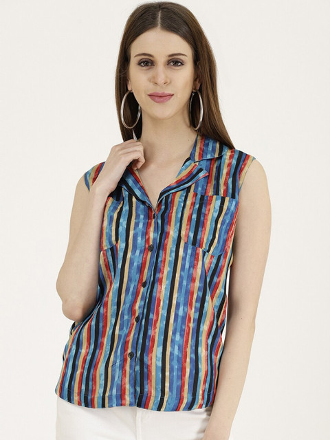 

Darzi Women Multicoloured Regular Fit Checked Casual Shirt, Multi