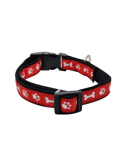 

PETS EMPIRE Red & Black Printed Dog Collar
