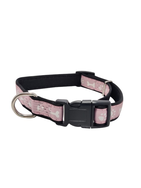 

PETS EMPIRE Black & Pink Printed Dog Collar