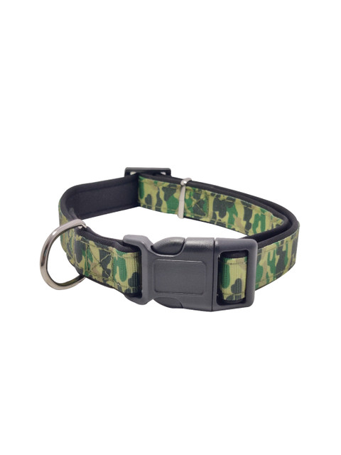

PETS EMPIRE Green & Brown Camouflage Printed Dog Collar