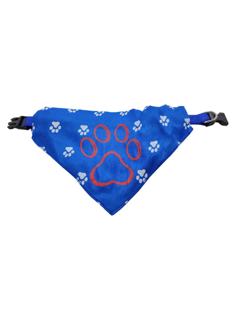 

PETS EMPIRE Blue Printed Adjustable Dog Bandana