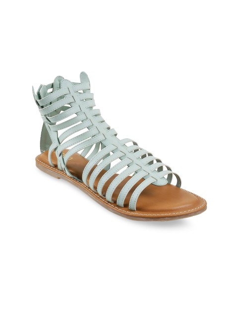 

Metro Women Green Solid Gladiators