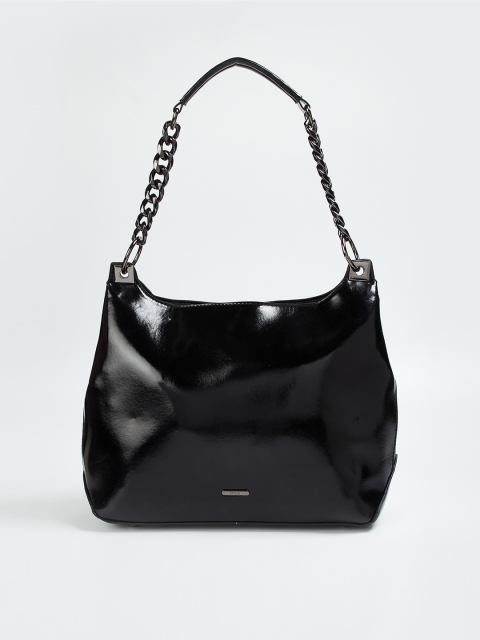 

Ginger by Lifestyle Black Solid Hobo Bag