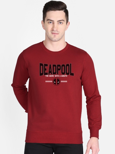 

Free Authority Men Red & Black Deadpool Printed Sweatshirt