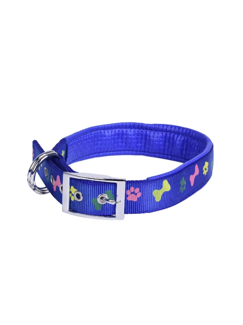 

PETS EMPIRE Blue & Pink Printed Padded Dog Collar