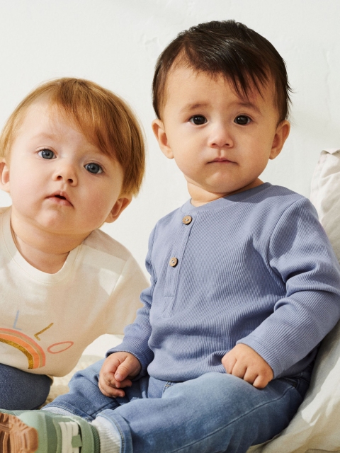 

H&M Boys Blue & White 2-Pack Jersey Tops