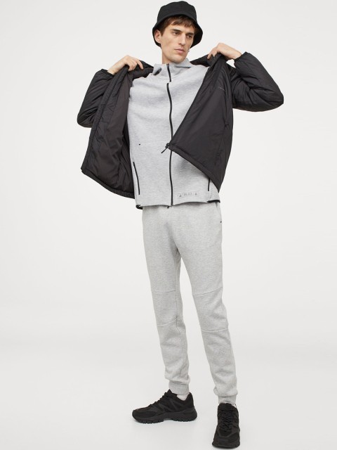 

H&M Men Grey Melange Joggers Skinny Fit