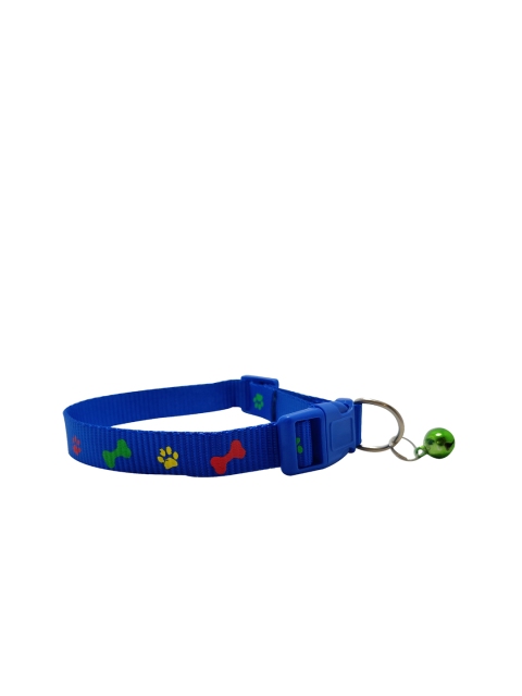 

PETS EMPIRE Blue & Yellow Printed Adjustable Dog Collar