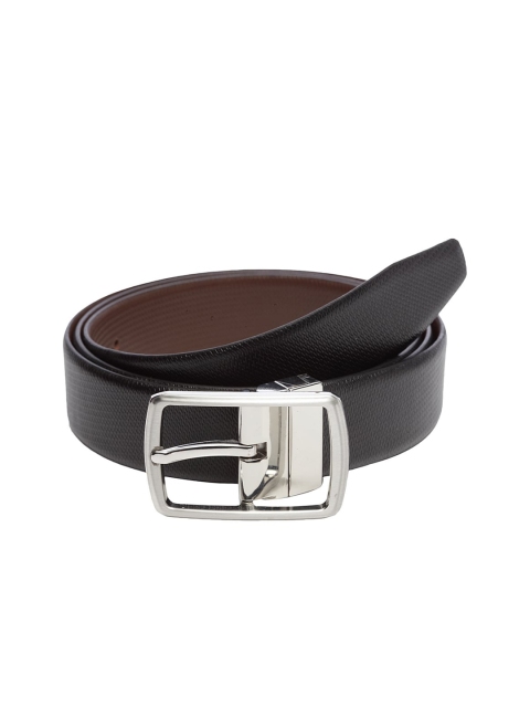 

WELBAWT Men Black & Brown Textured Belt