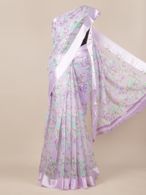 

Pothys Lavender Printed Jute Silk Saree