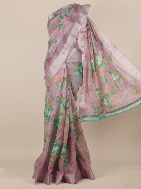 

Pothys Purple Woven Design Jute Silk Saree