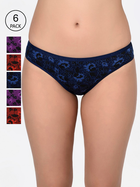 

Bodycare Women Pack Of 6 Assorted Hipster Briefs-8541B