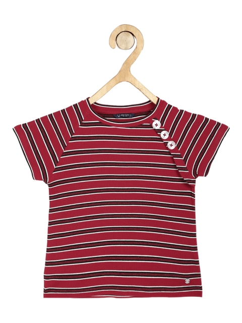 

Allen Solly Junior Maroon Striped Top