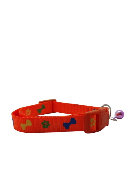 

PETS EMPIRE Orange & Blue Printed Dog Collar