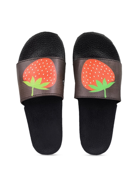 

Pampy Angel Women Brown & Red Strawberry Printed Sliders
