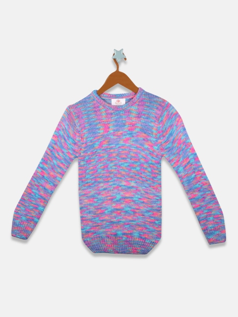 

OWM Boys Purple Printed Pullover Sweater