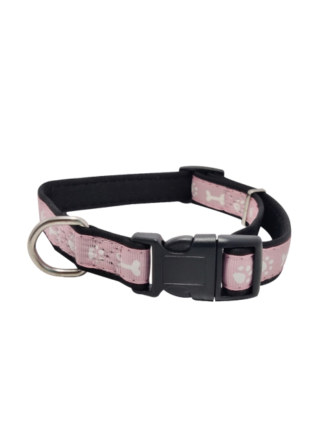 

PETS EMPIRE Pink & White Printed Dog Collar