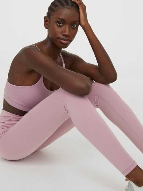 

H&M Women Pink Solid Super High Waist Tights