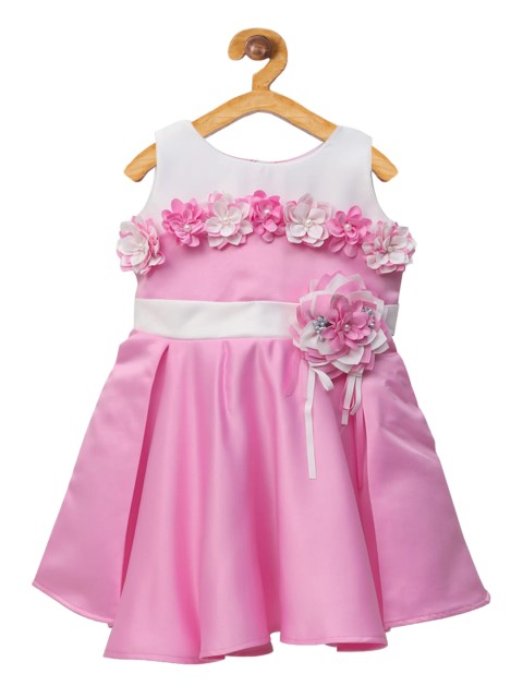 

The Magic Wand Girls Lavender Embellished Fit and Flare Dress