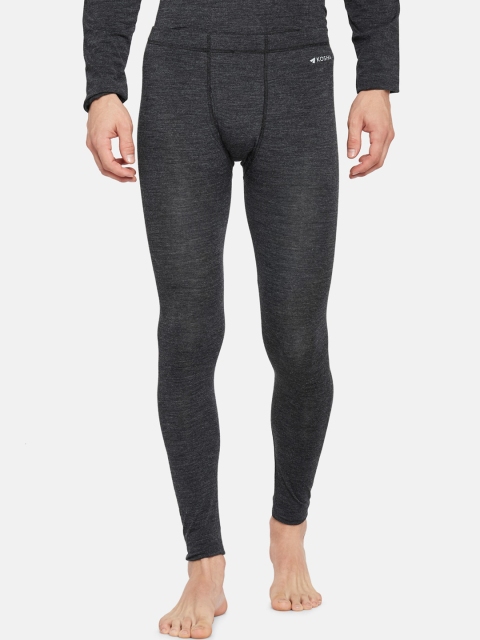 

Kosha Men Plus Size Charcoal Grey Solid Merino Wool & Bamboo Thermal Leggings