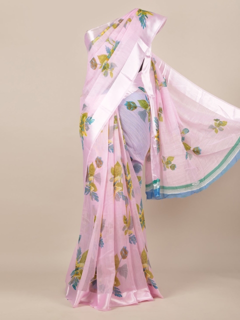 

Pothys Floral Print Saree, Rose