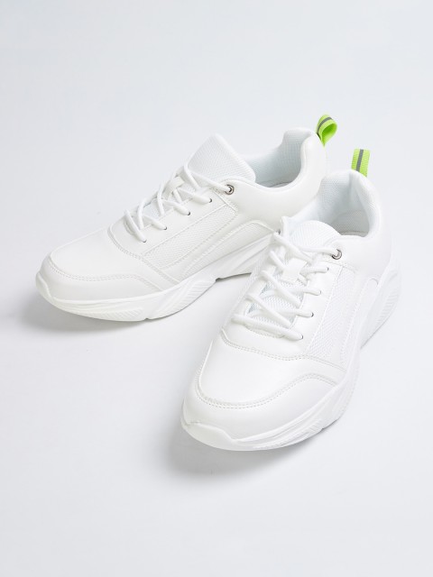 

Ginger by Lifestyle Women White Leather Sneakers
