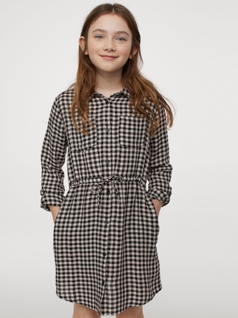 

H&M Girls Shirt dress, Black