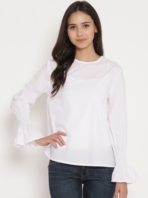 

Twenty3 White Belle Sleeved Regular Top